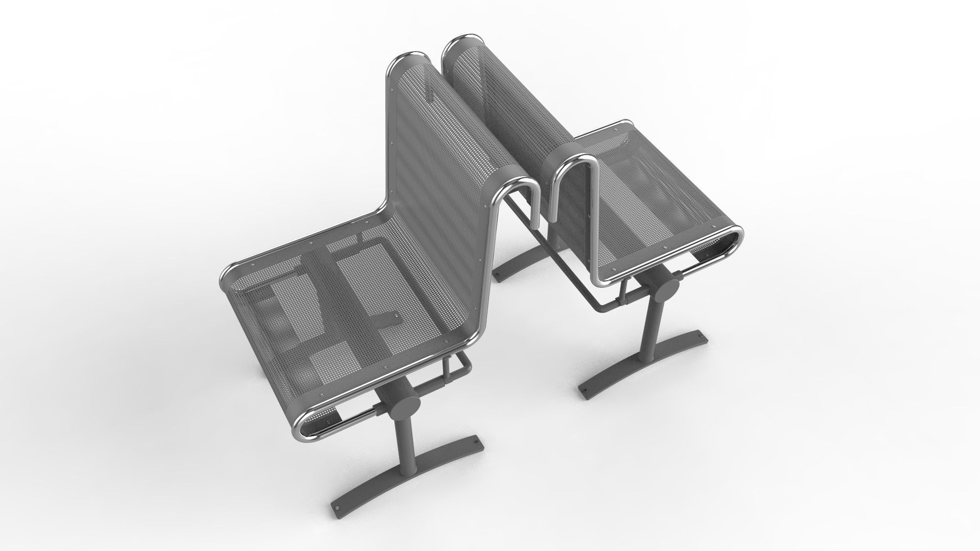Waiting Room Chair 1 Seat 3D model_15
