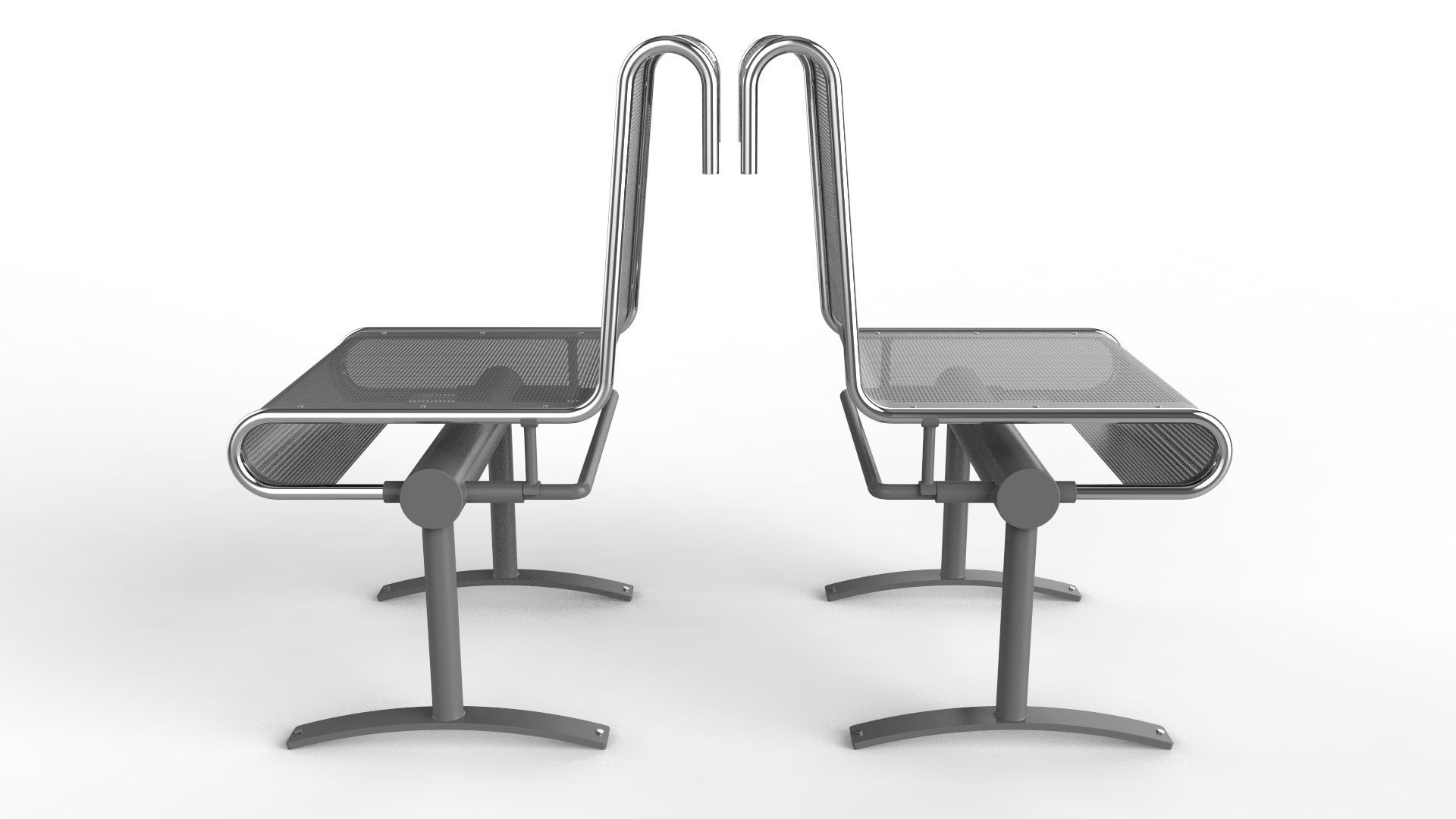 Waiting Room Chair 1 Seat 3D model_14
