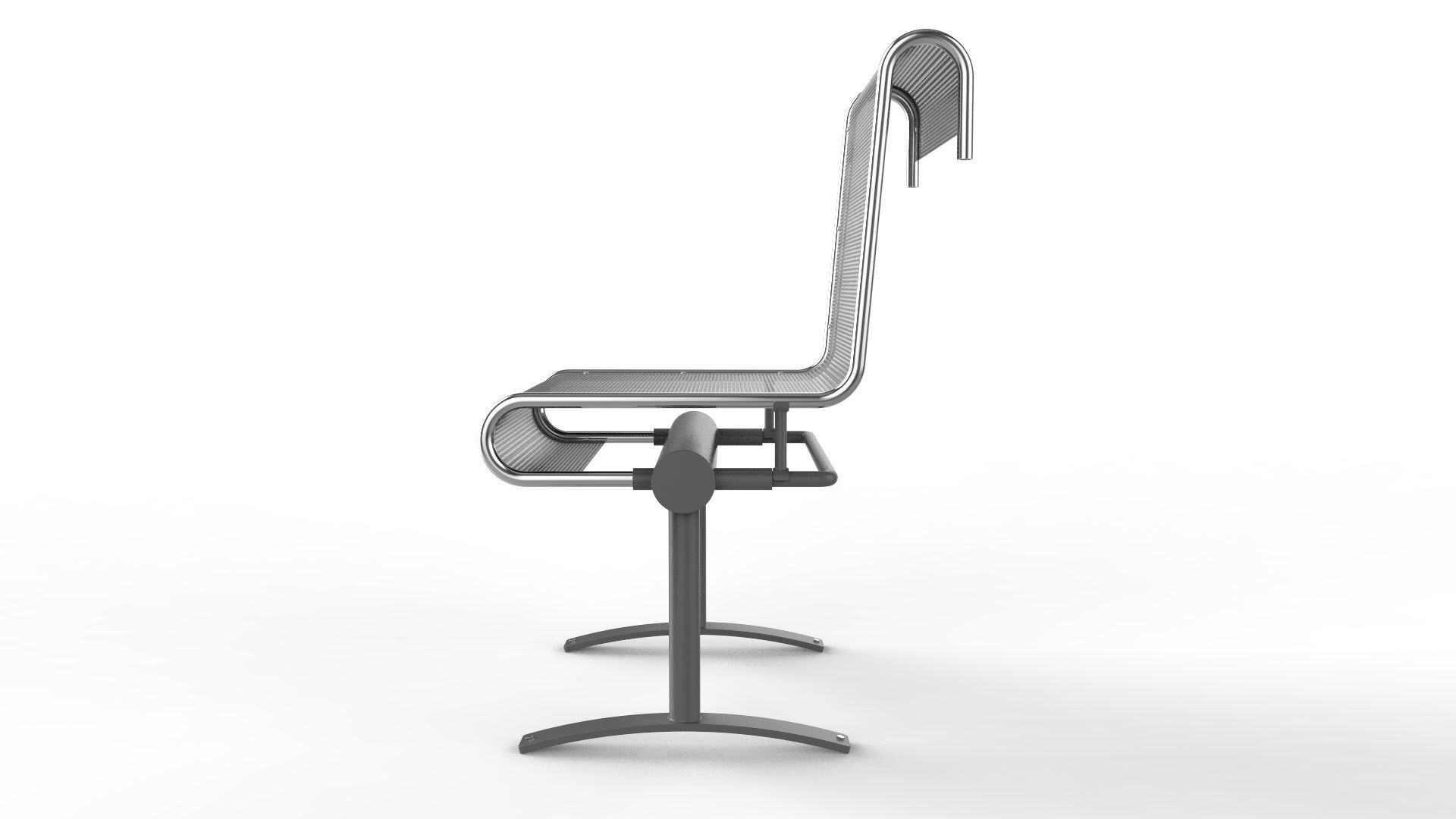 Waiting Room Chair 1 Seat 3D model_3