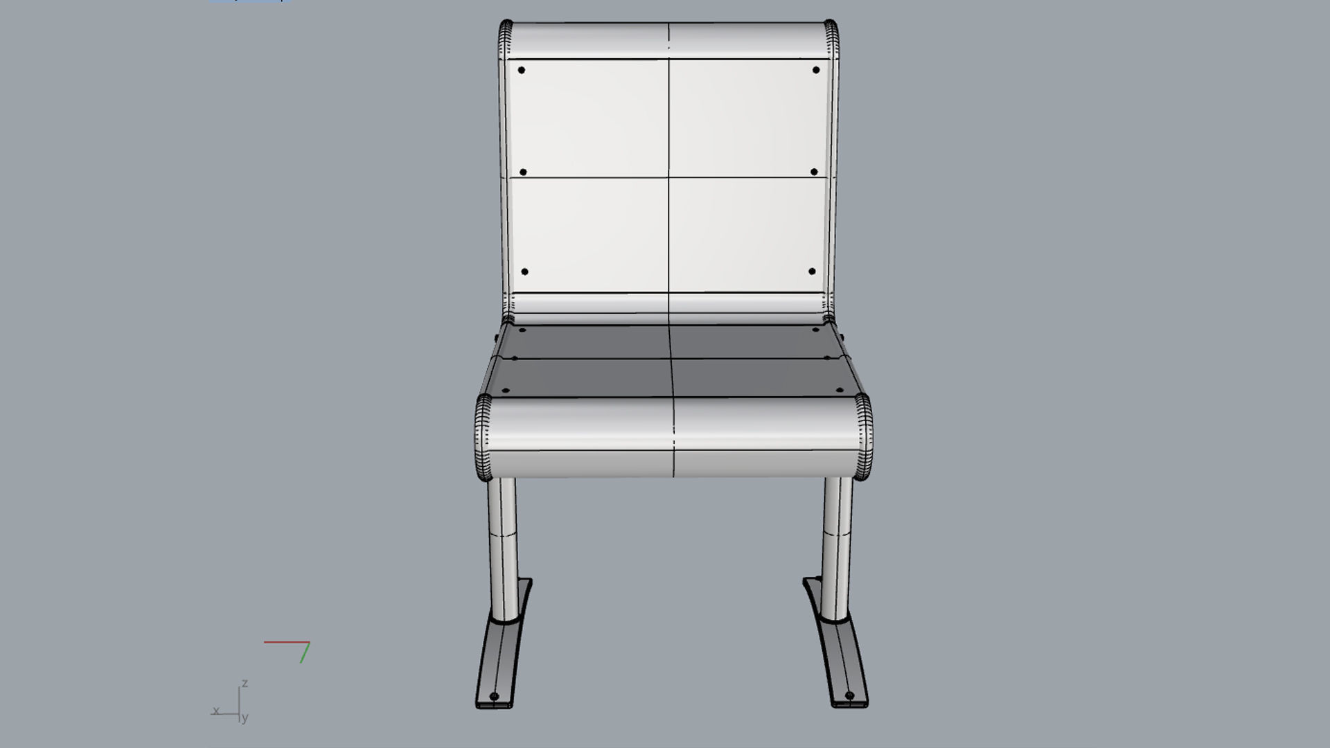 Waiting Room Chair 1 Seat 3D model_20