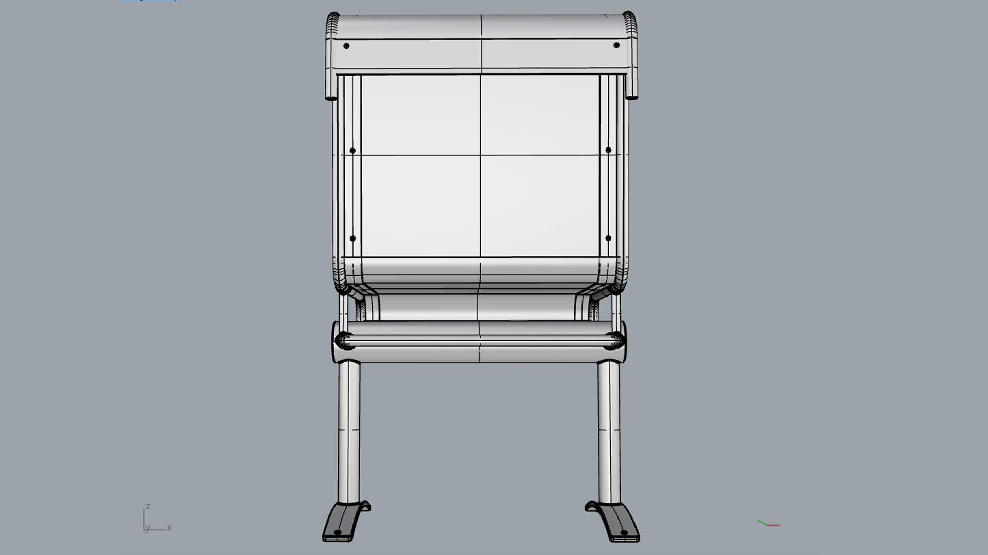 Waiting Room Chair 1 Seat 3D model_18