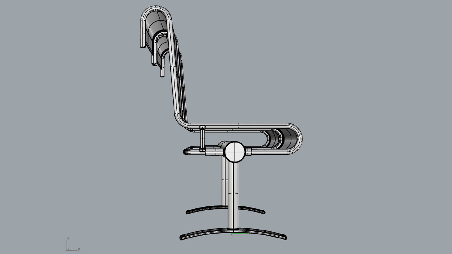 Waiting Room Chair 2 Seats 3D model_18