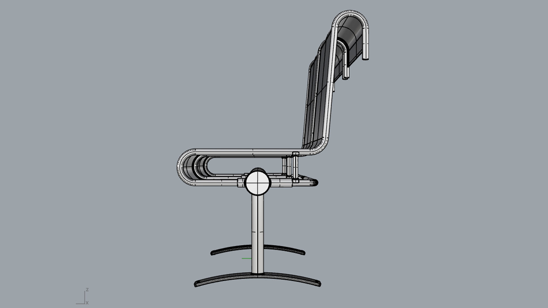 Waiting Room Chair 2 Seats 3D model_20