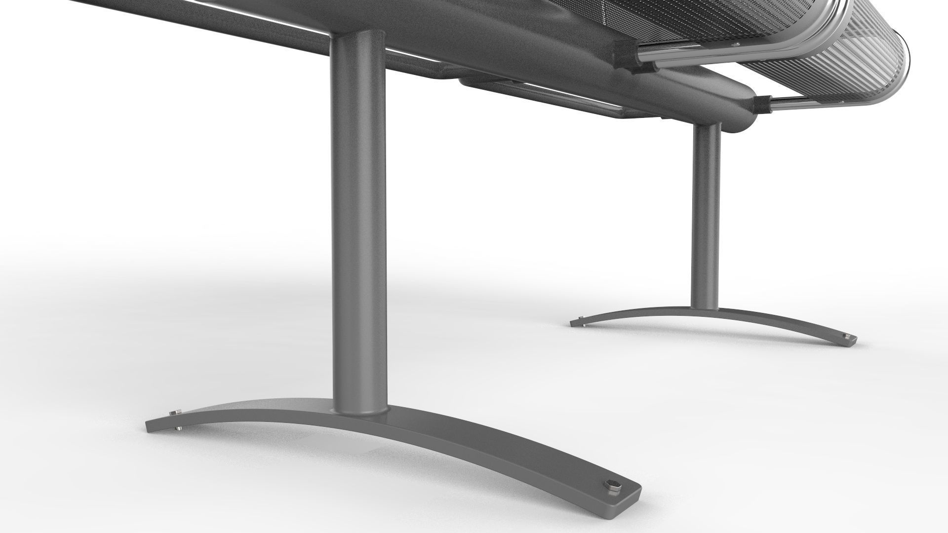 Waiting Room Chair 2 Seats 3D model_12