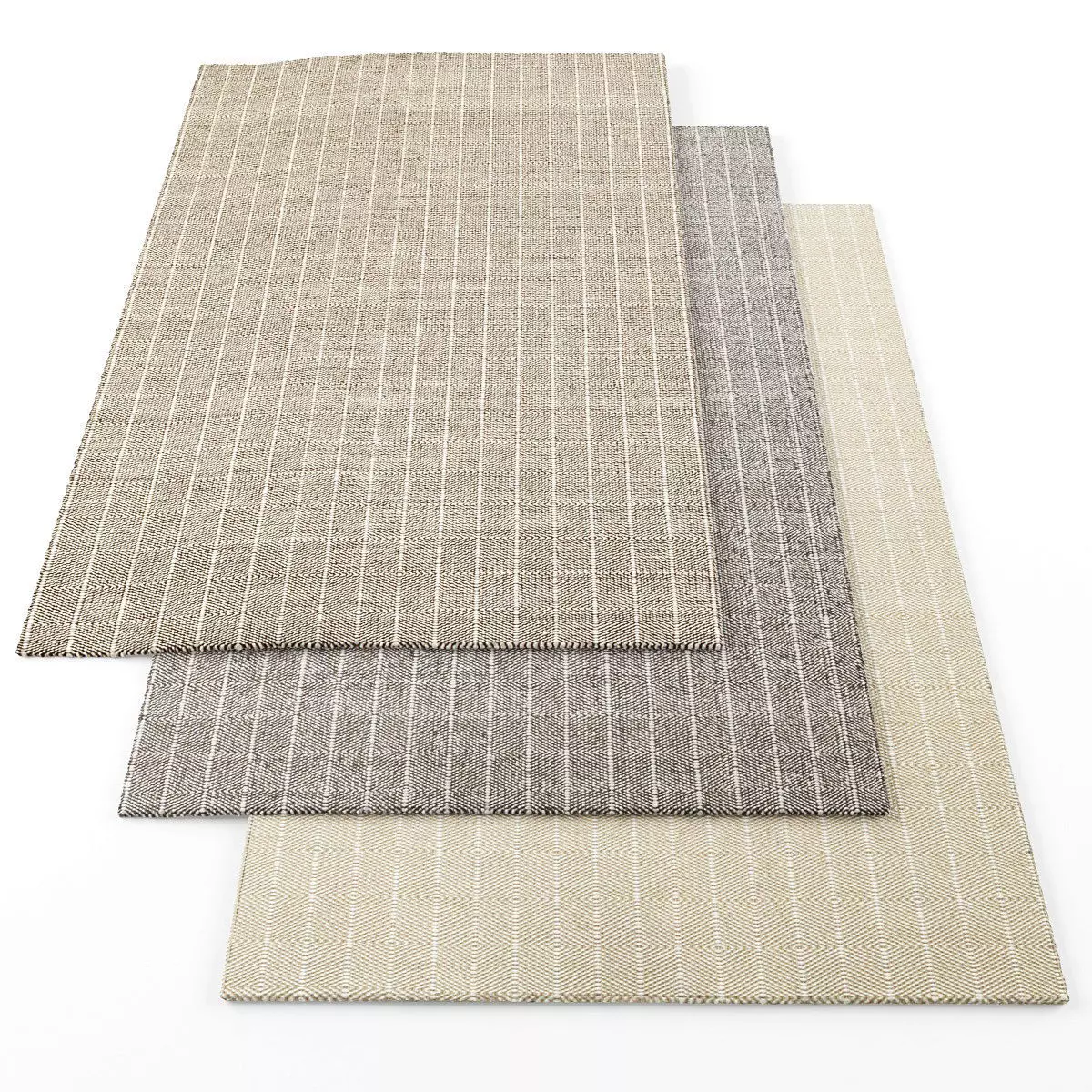 Fabula living rugs2 Low-poly 3D model