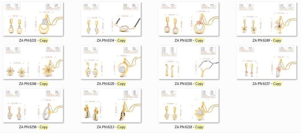 100 pendant earrings set 3dm stl render detail 3D print model 3D print model_5