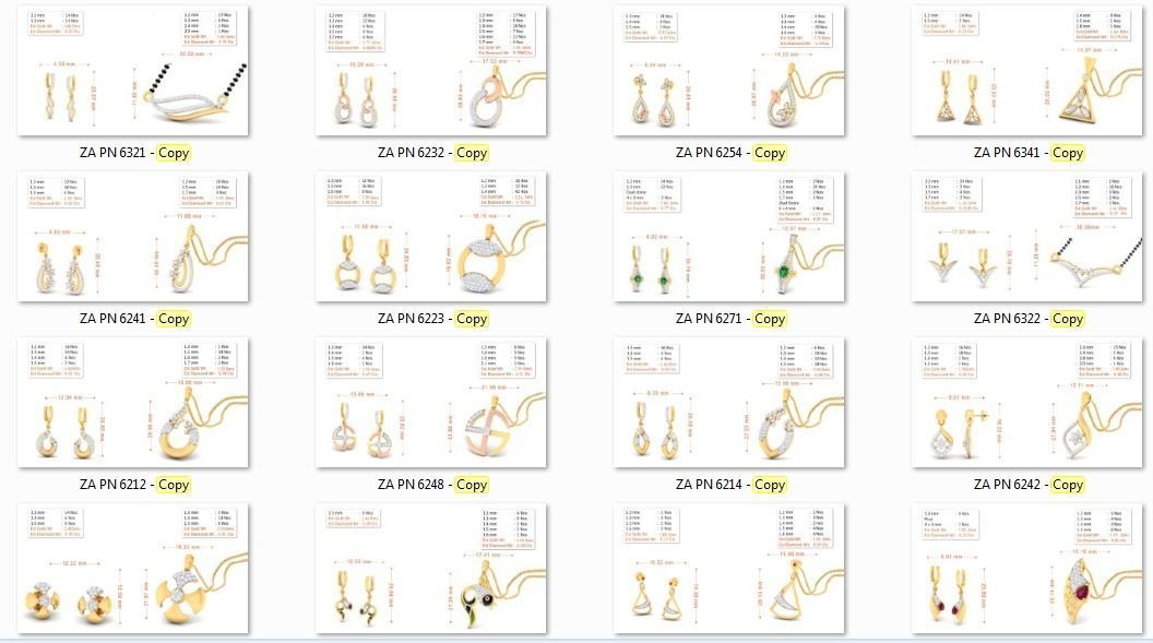 100 pendant earrings set 3dm stl render detail 3D print model 3D print model_3