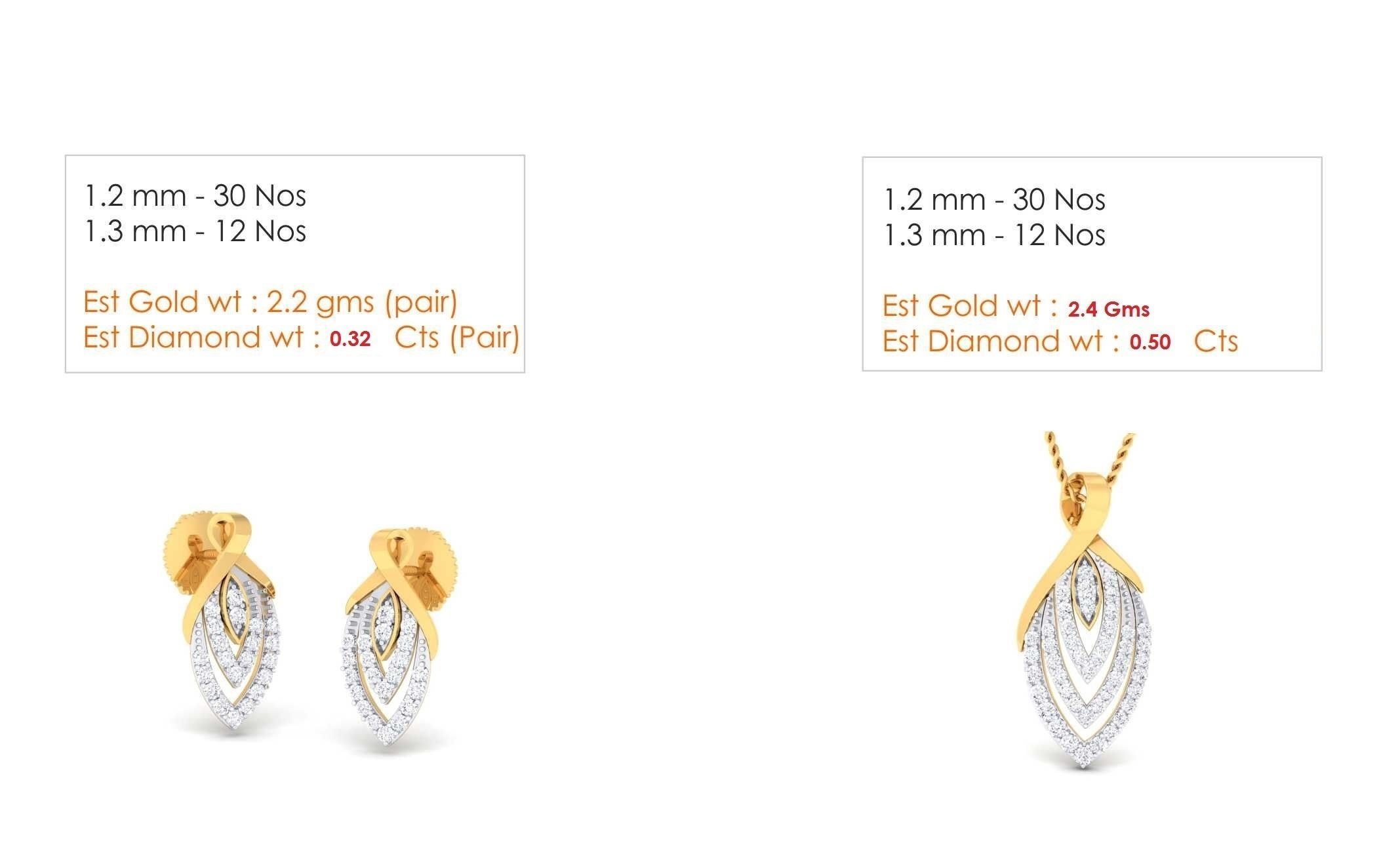 188 pendant earrings set 3dm render stl details bulk collection 3D print model_107