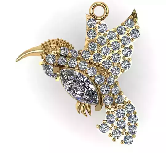 jewelry bird 3d