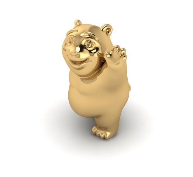 baby bear jewelry 3d Free 3D print model_1