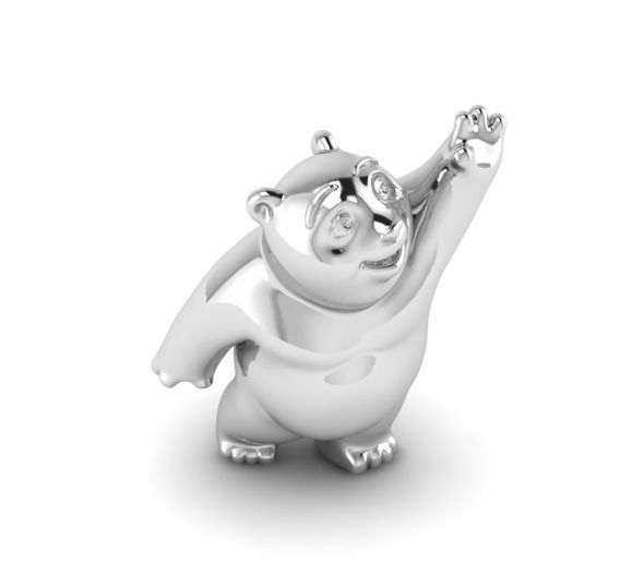 baby bear jewelry 3d Free 3D print model_2
