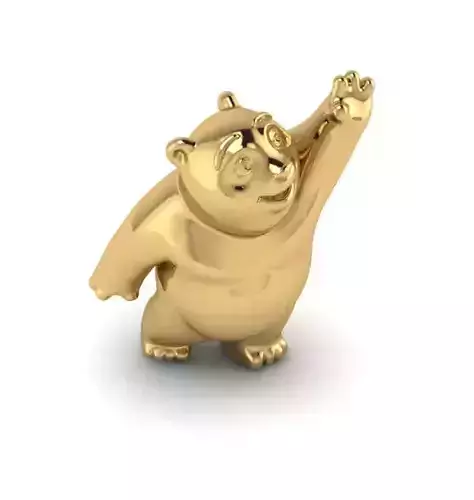 baby bear jewelry 3d Free 3D print model