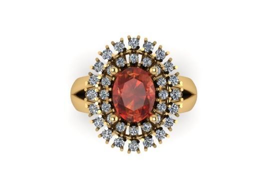 diamond Ring model 3D print model_1