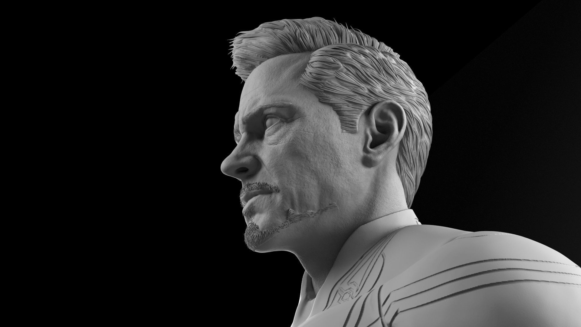 Robert Downey Jr - Tony Stark - Iron Man 3D print model_12