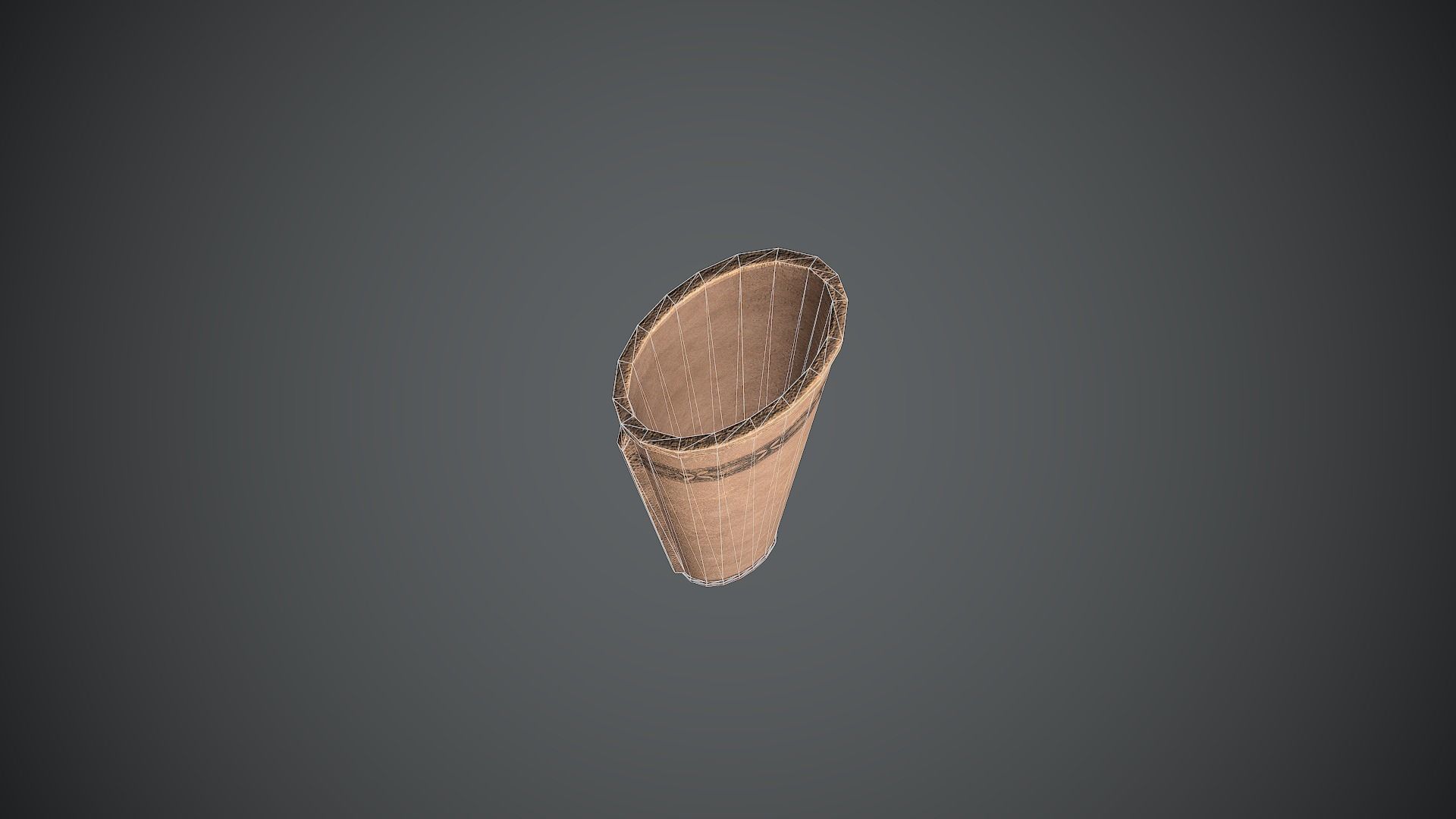Quiver Medieval Low-poly 3D model_10