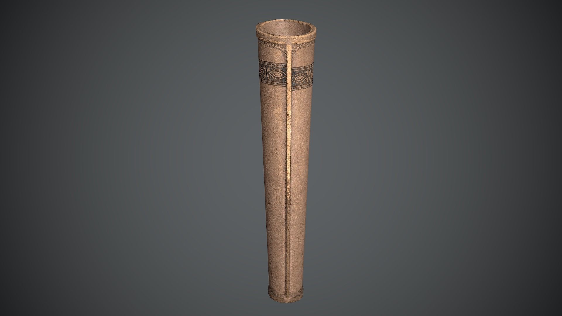 Quiver Medieval Low-poly 3D model_6