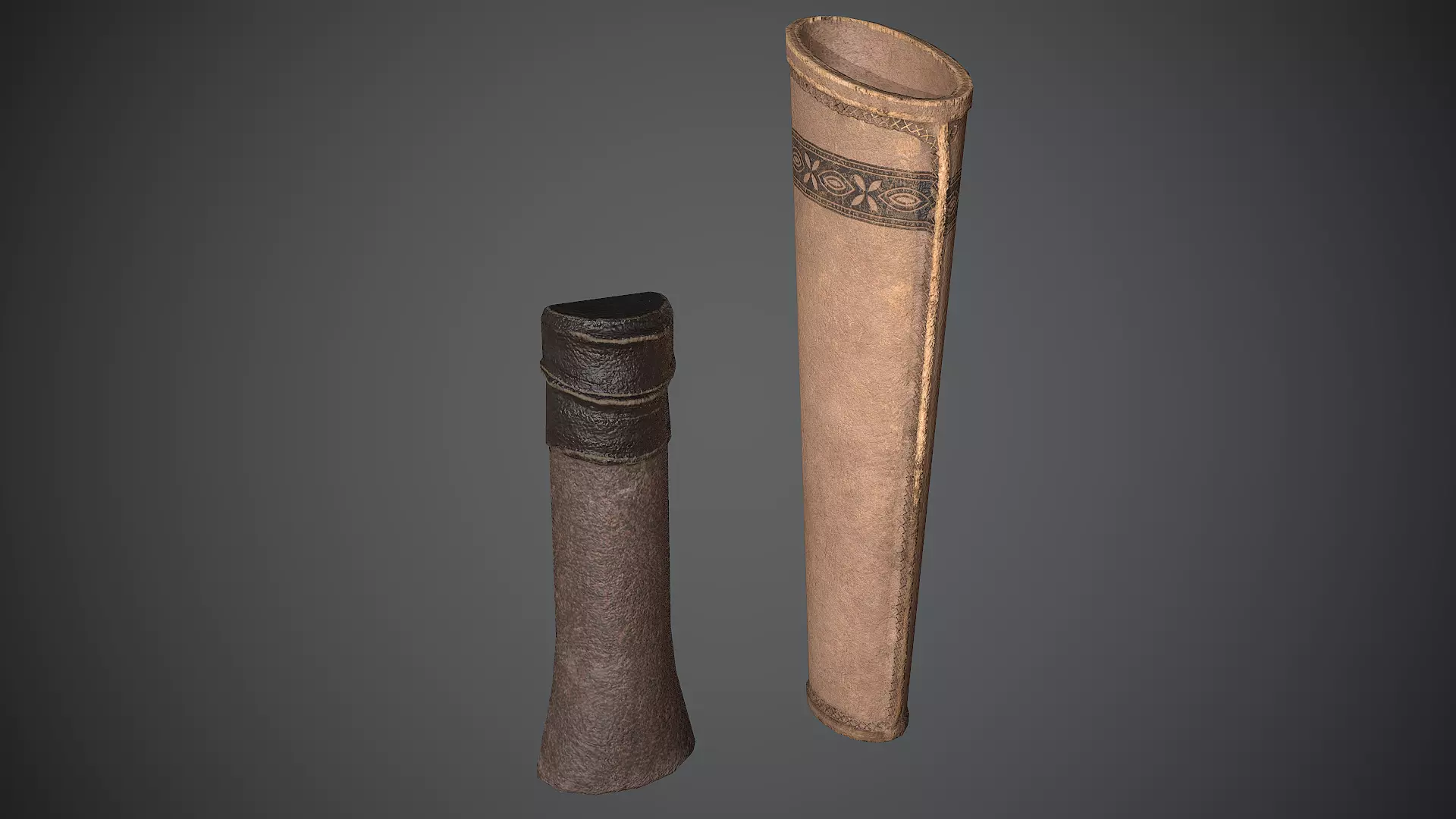 Quiver Medieval Low-poly 3D model_0