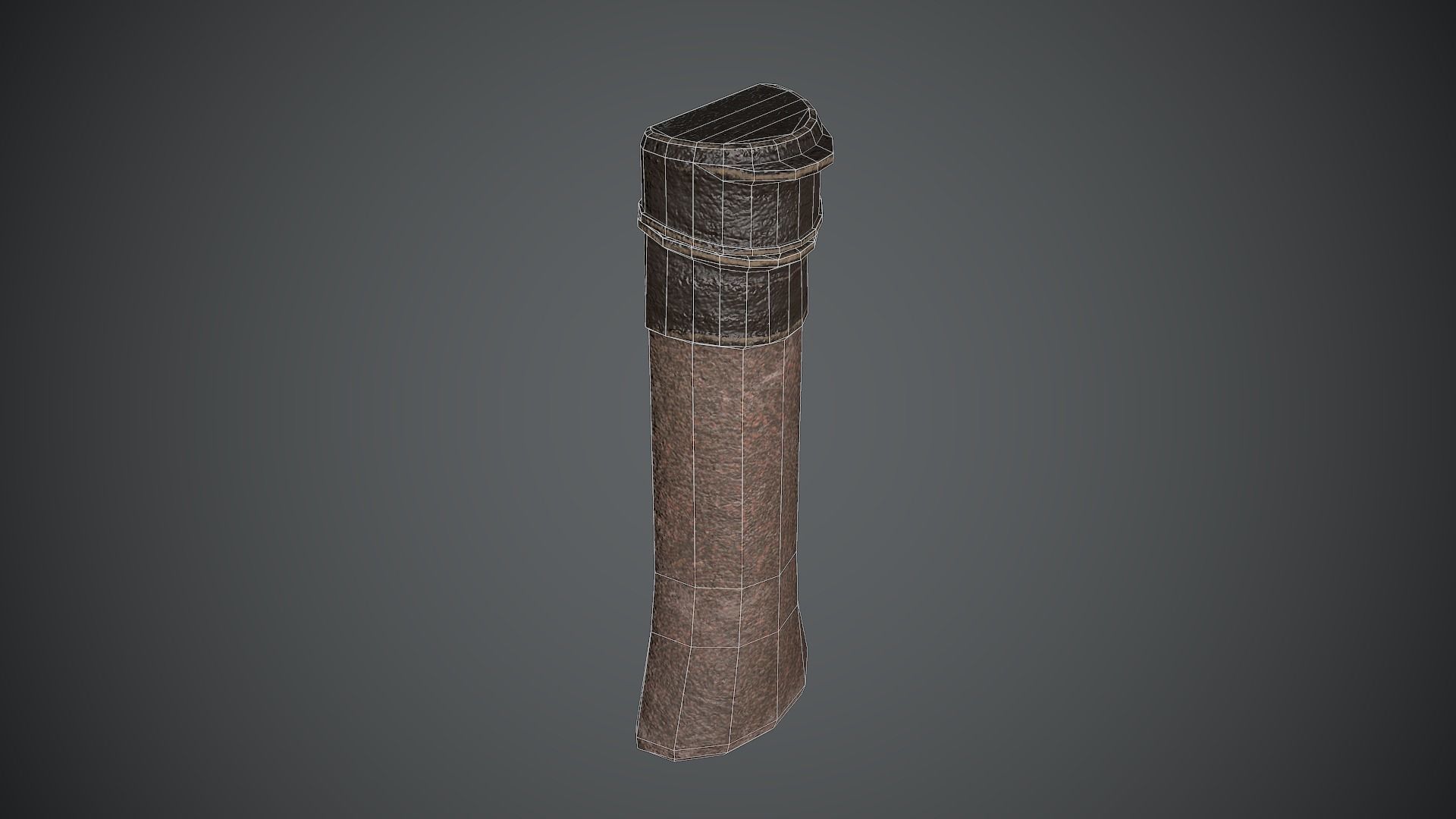 Quiver Medieval Low-poly 3D model_11