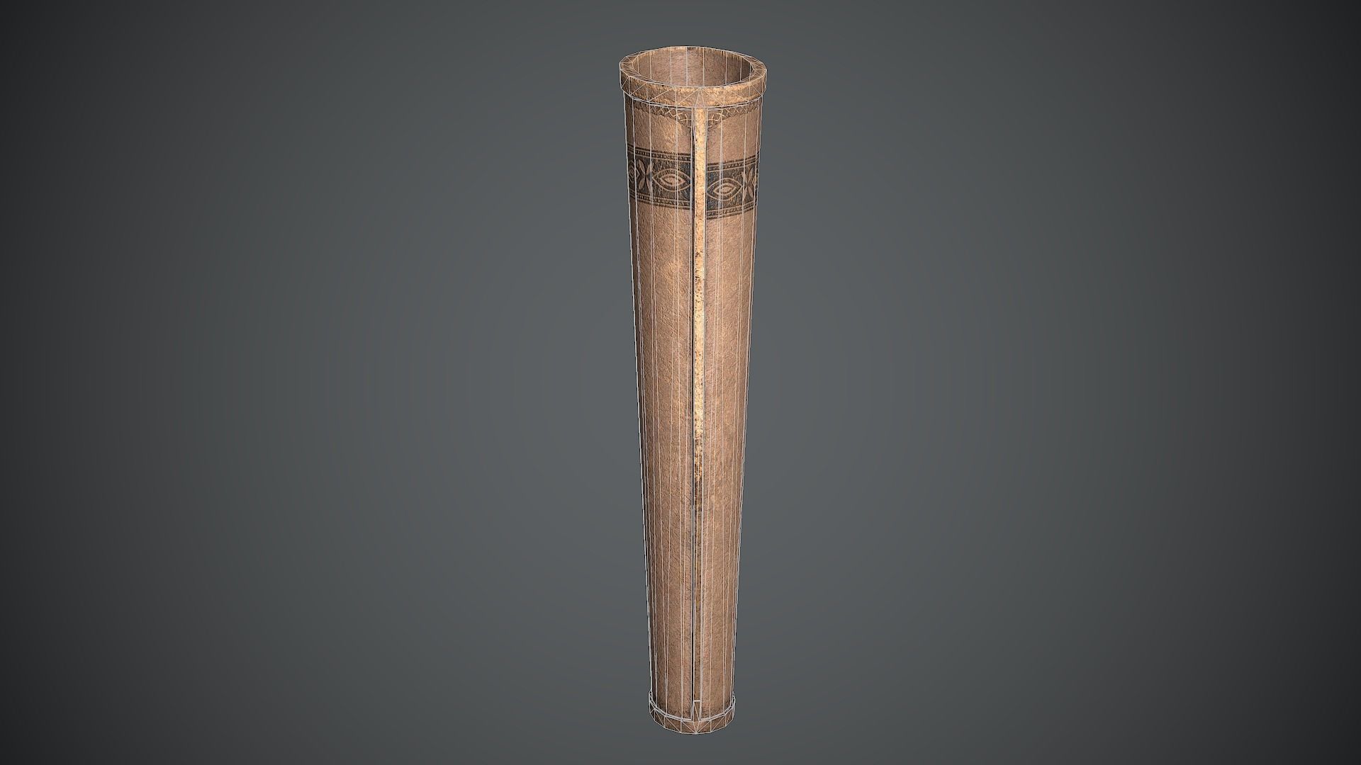 Quiver Medieval Low-poly 3D model_7