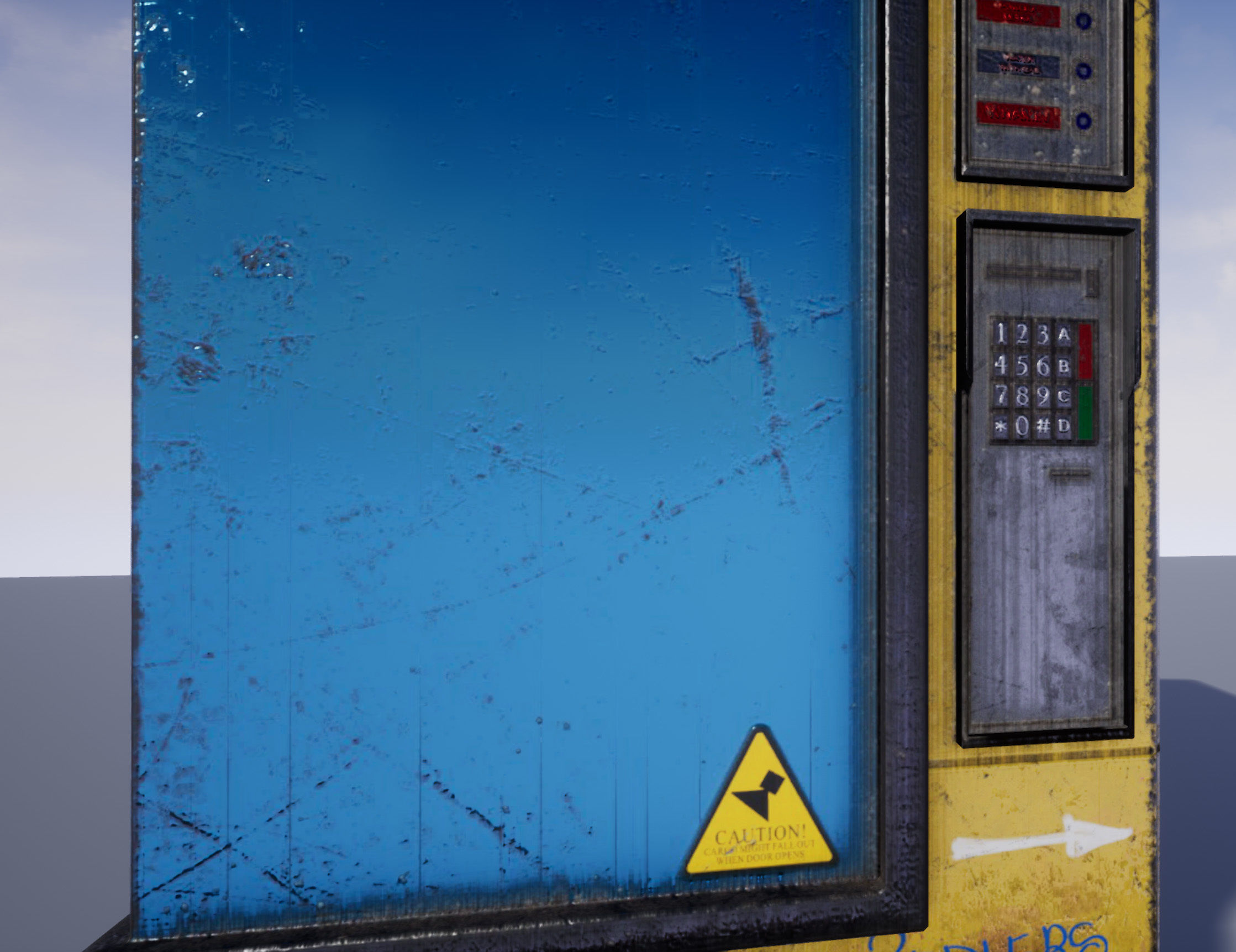 The Drink  Snacks Vending Machine  Automat Low-poly 3D model_3