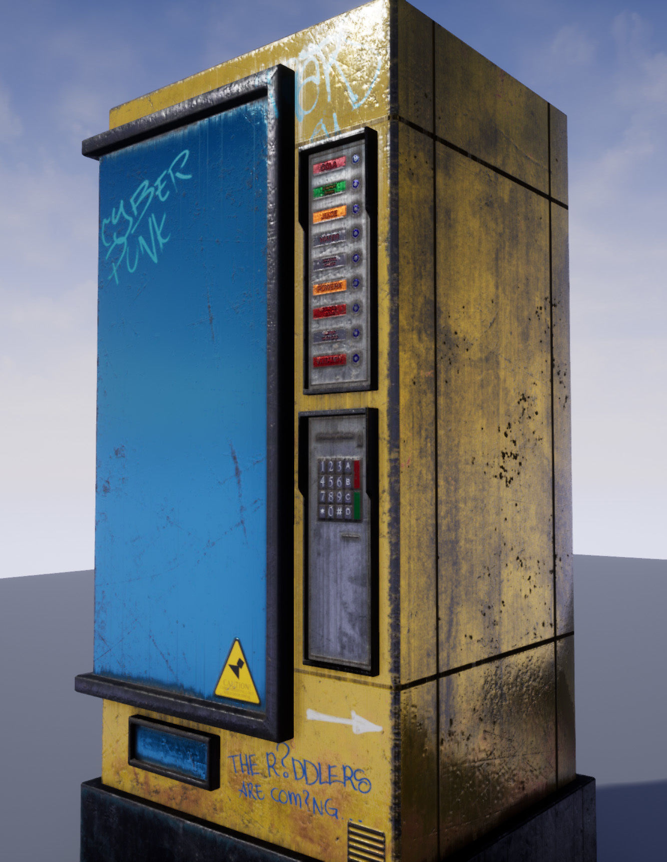 The Drink  Snacks Vending Machine  Automat Low-poly 3D model_5