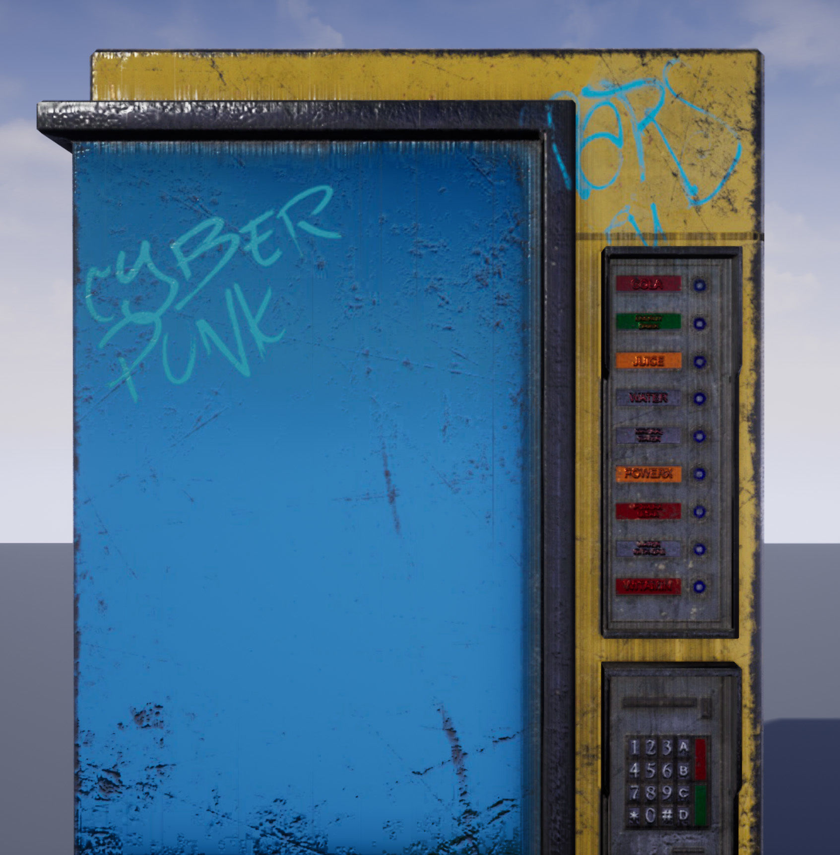 The Drink  Snacks Vending Machine  Automat Low-poly 3D model_4