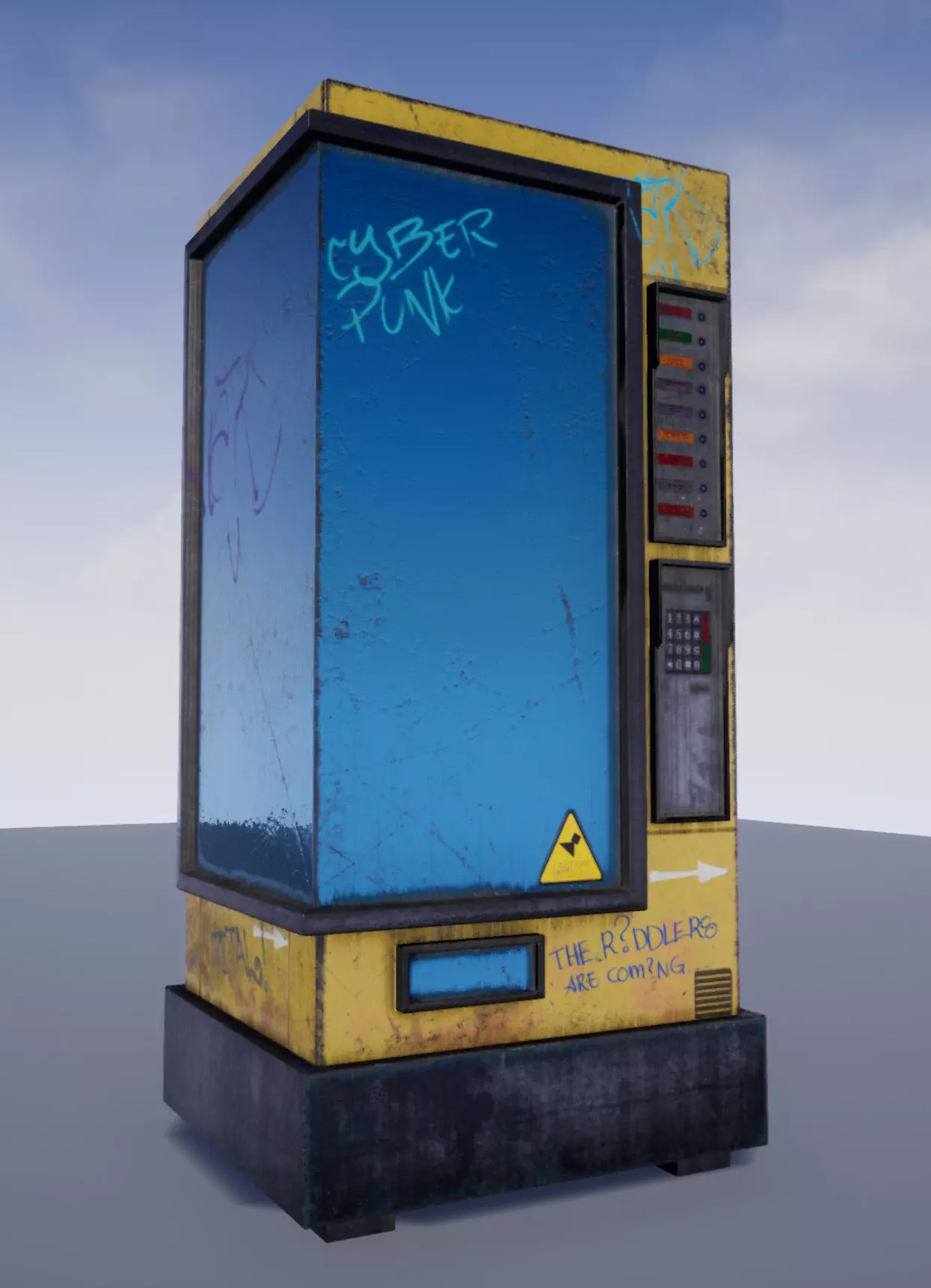 The Drink  Snacks Vending Machine  Automat Low-poly 3D model_0