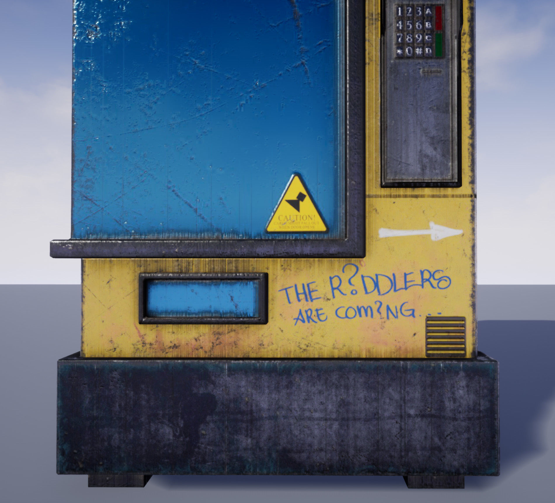 The Drink  Snacks Vending Machine  Automat Low-poly 3D model_2