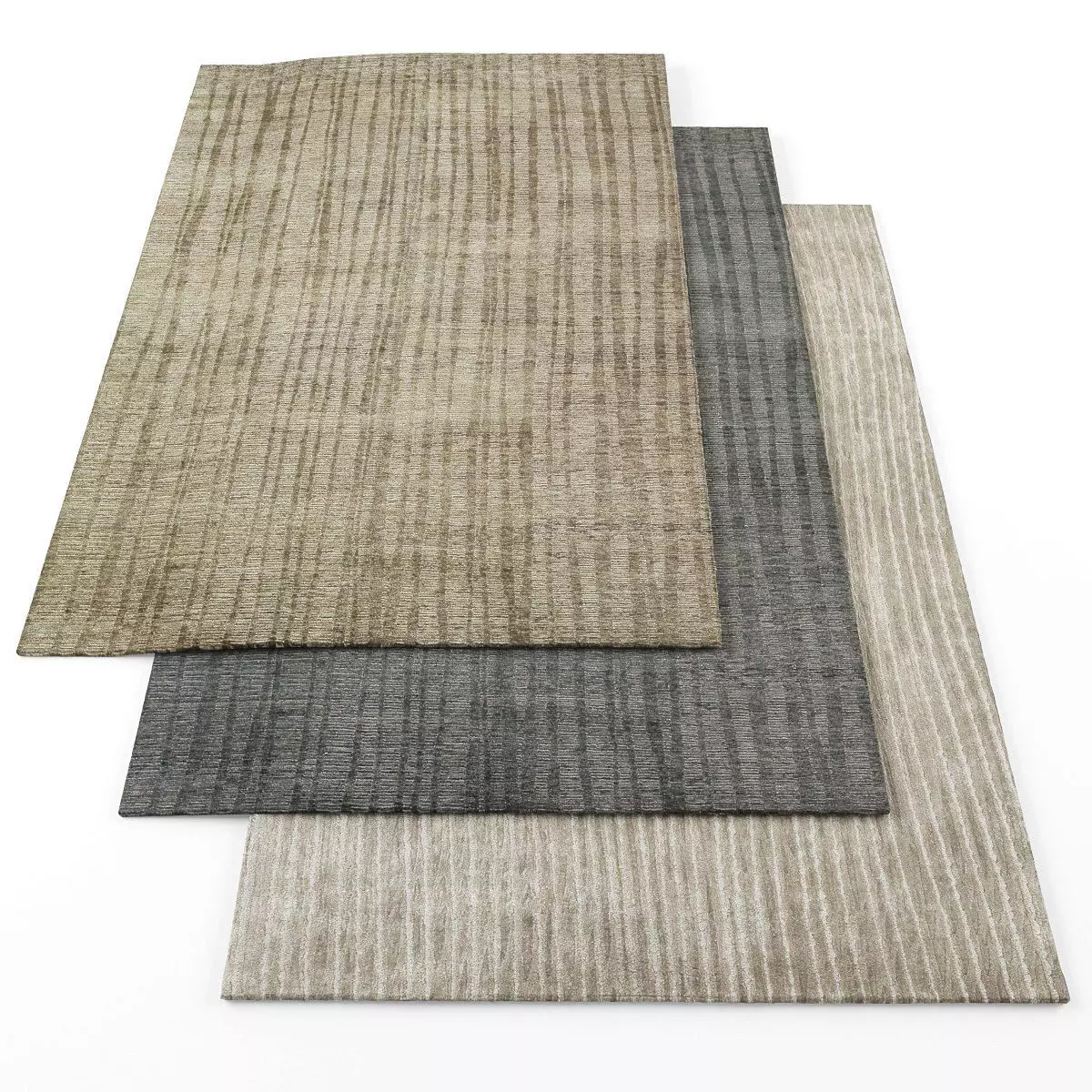 Rugs-392 three rugs Low-poly 3D model_0