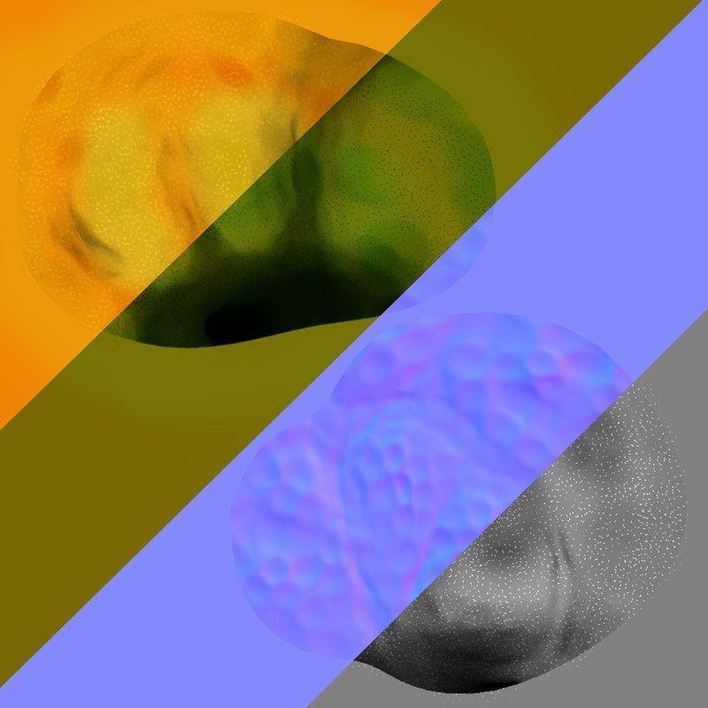 Cartoon Tree Low-poly 3D model_11