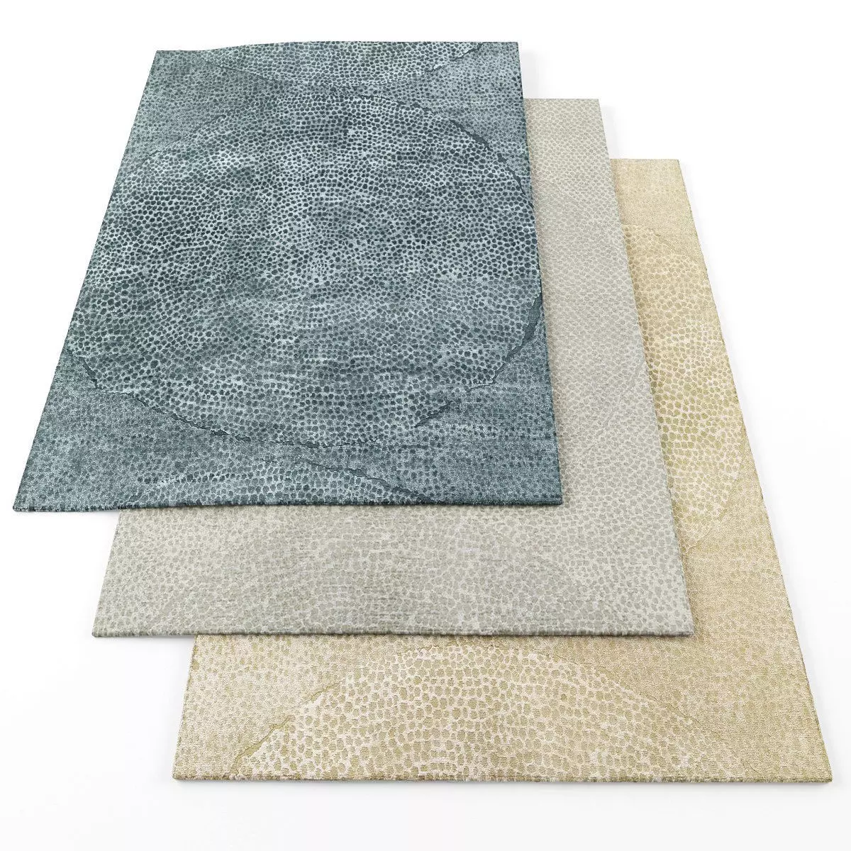 Rugs-398 three rugs Low-poly 3D model_0