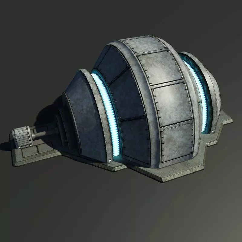 Sci-Fi Generator Low-poly 3D model_0