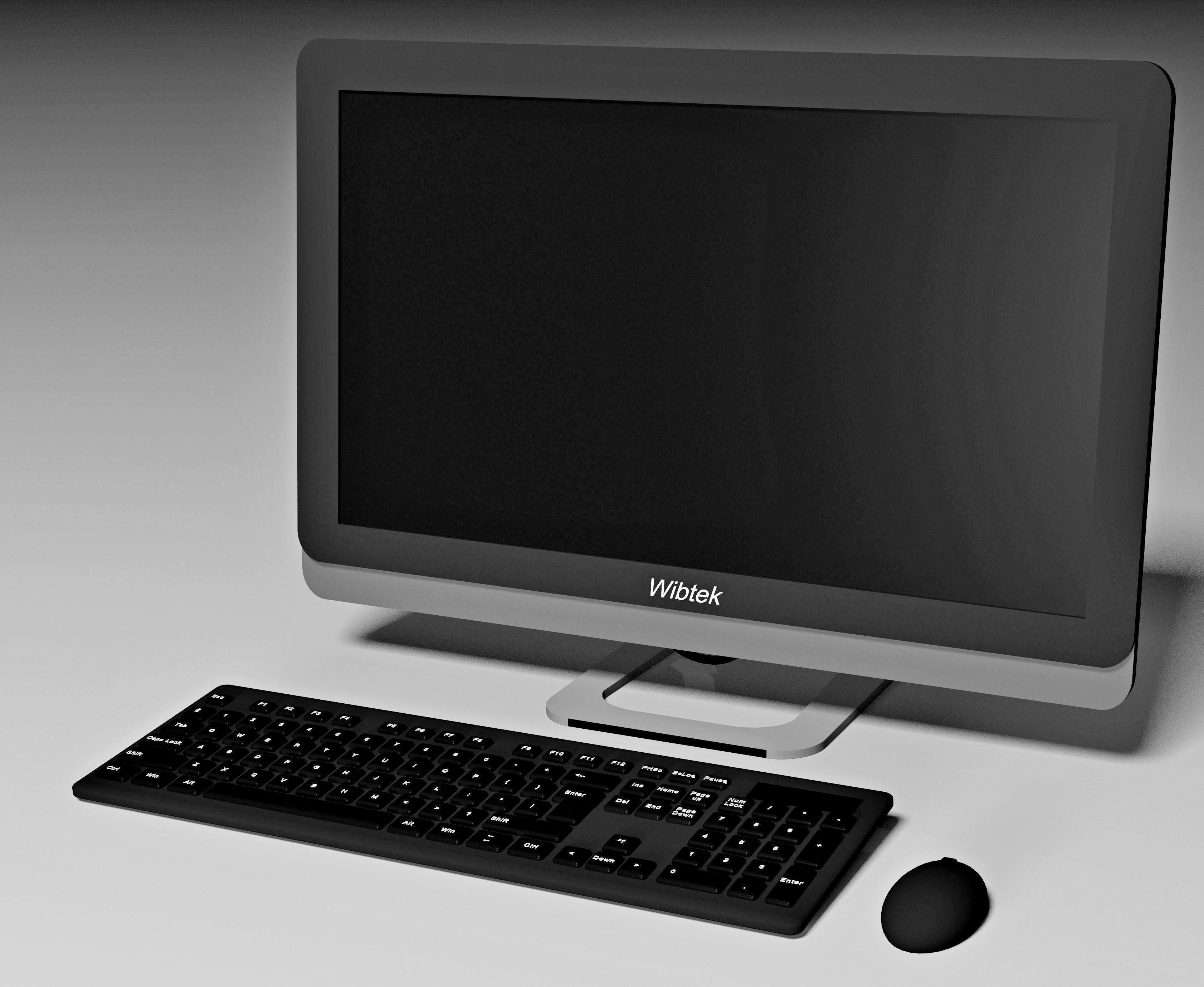 Monoblock computer 3D model_2