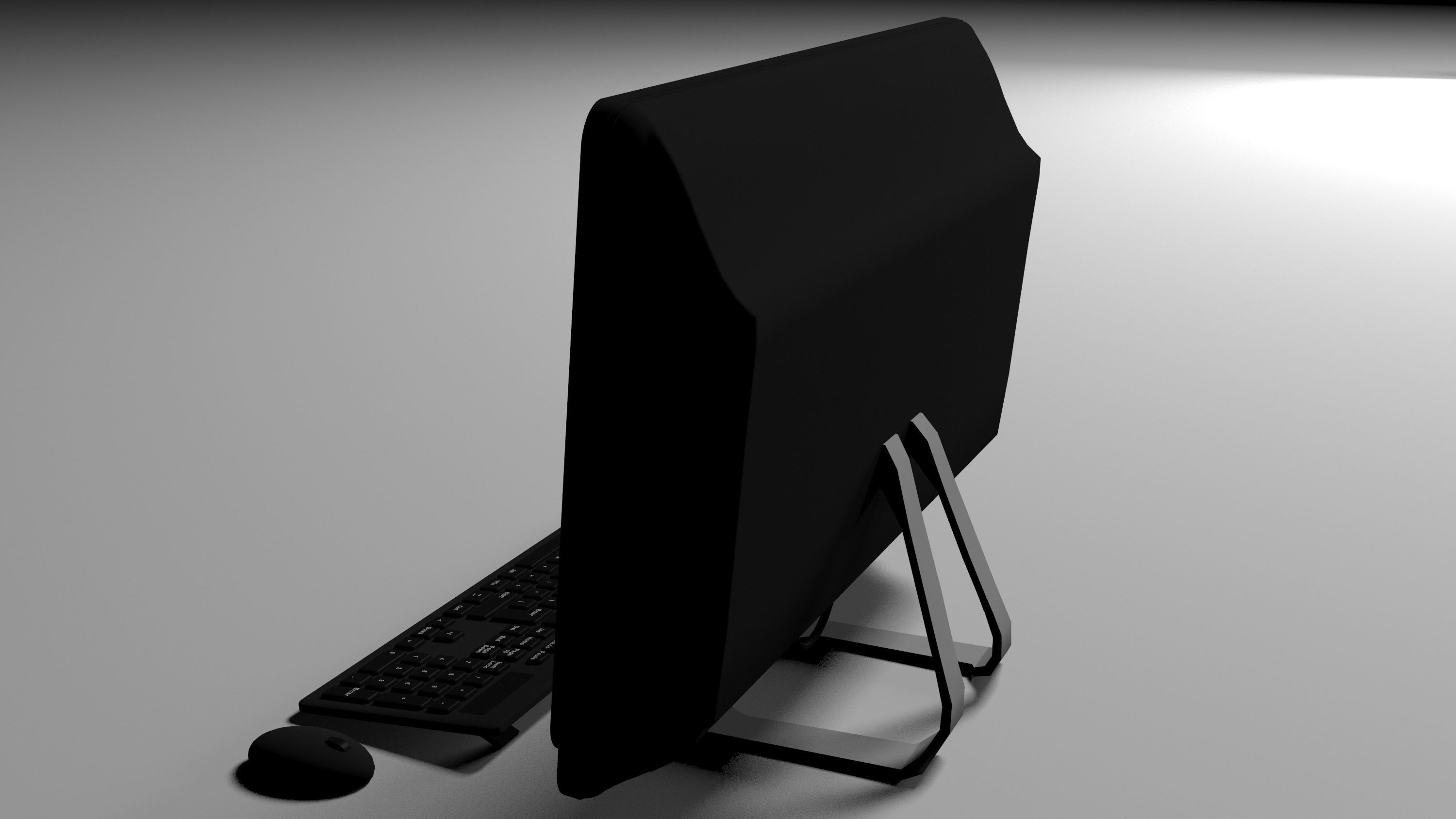 Monoblock computer 3D model_8
