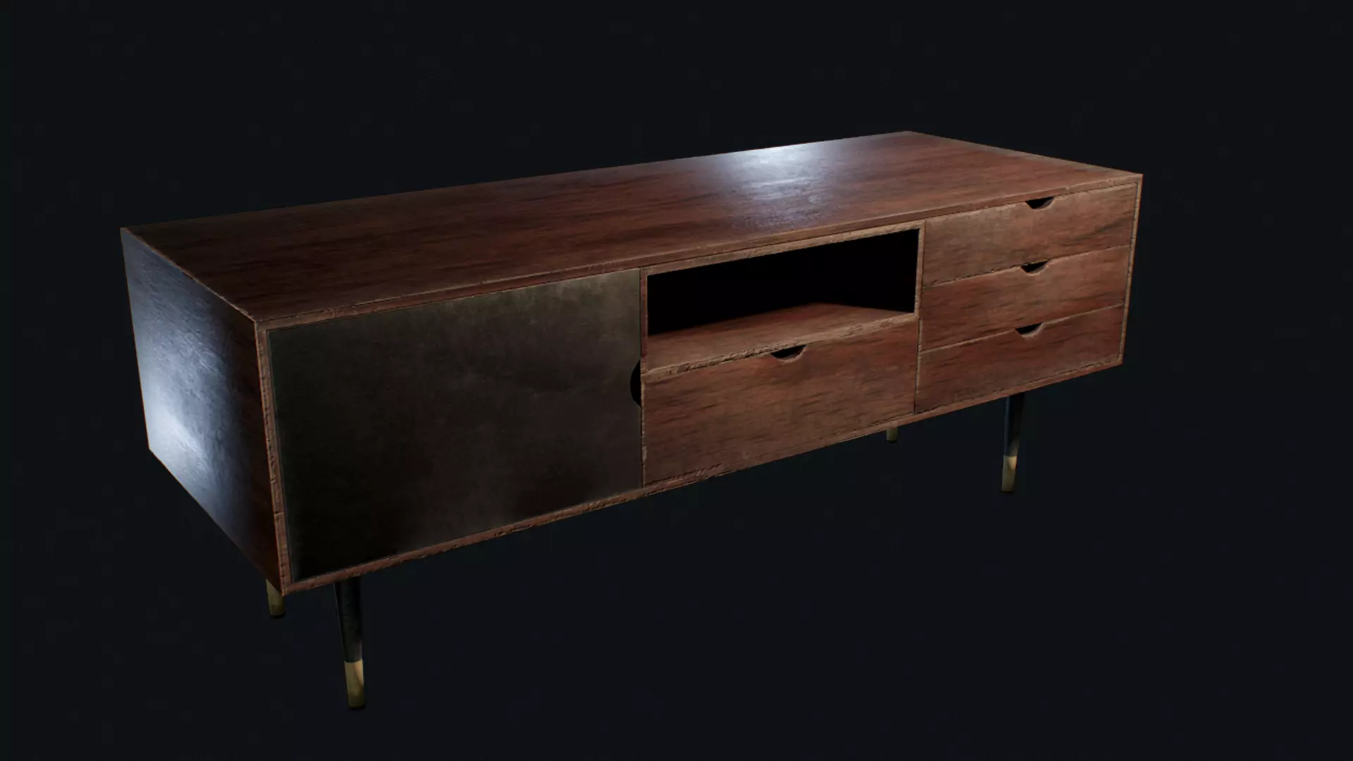 Enfilade Sideboard Free low-poly 3D model