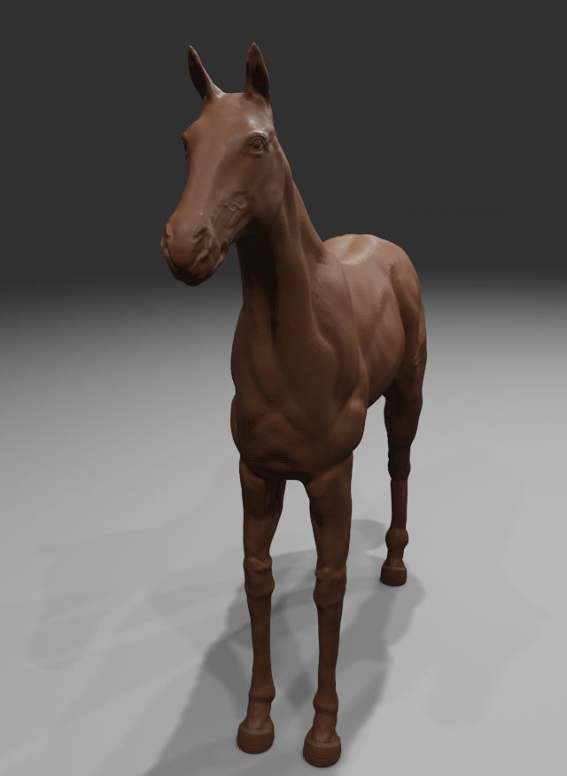 Horse model 3D print model