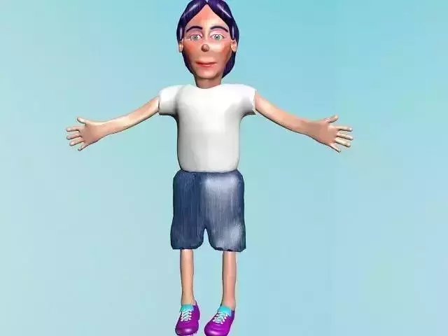 pinocchio cartoon character with hair