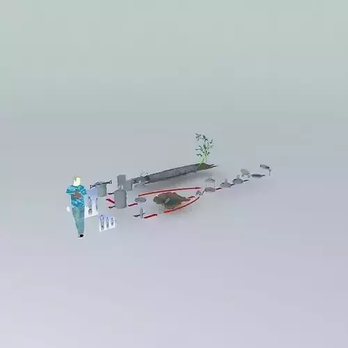 pet recycling-Green Design Free 3D model