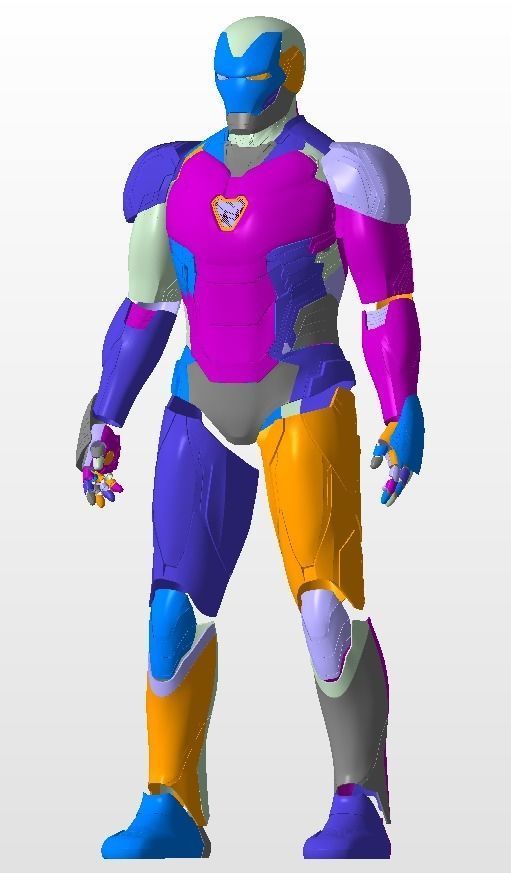 Iron Man Mark 85 wearable suit for 3D-printing DIY 3D print model_6