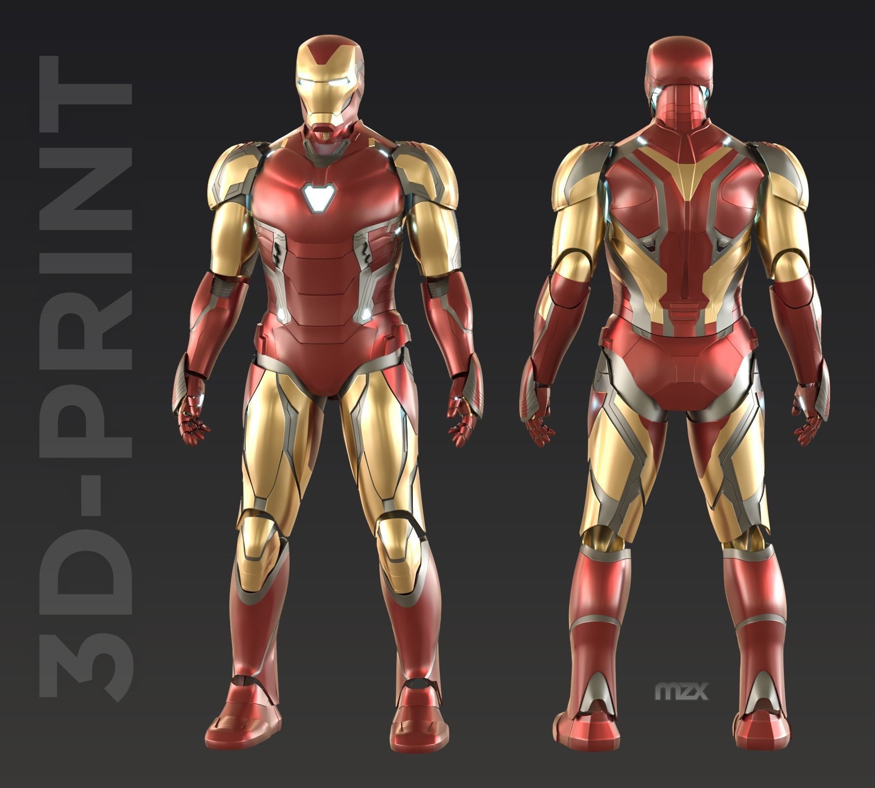 Iron Man Mark 85 wearable suit for 3D-printing DIY 3D print model_0