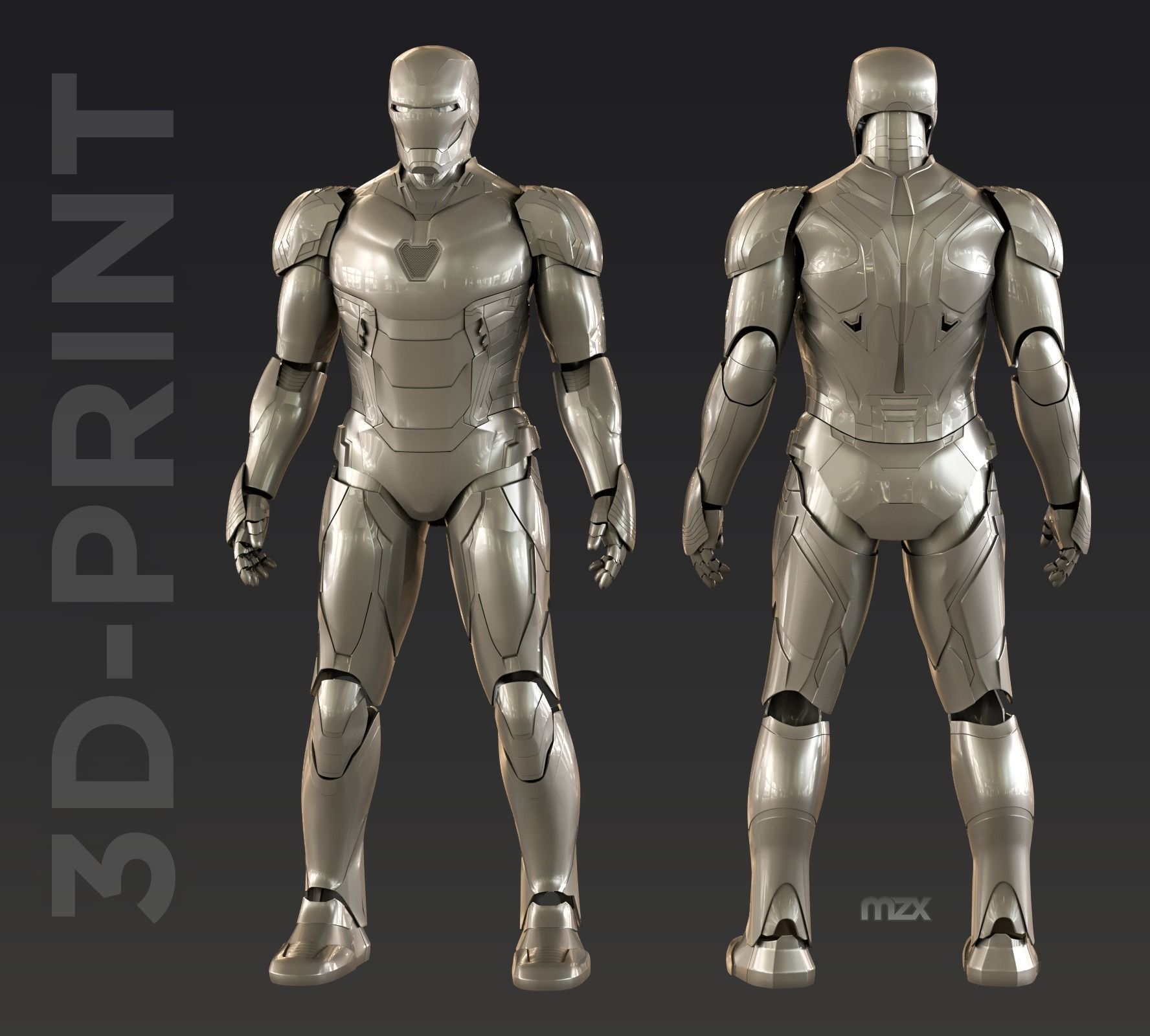 Iron Man Mark 85 wearable suit for 3D-printing DIY 3D print model_1
