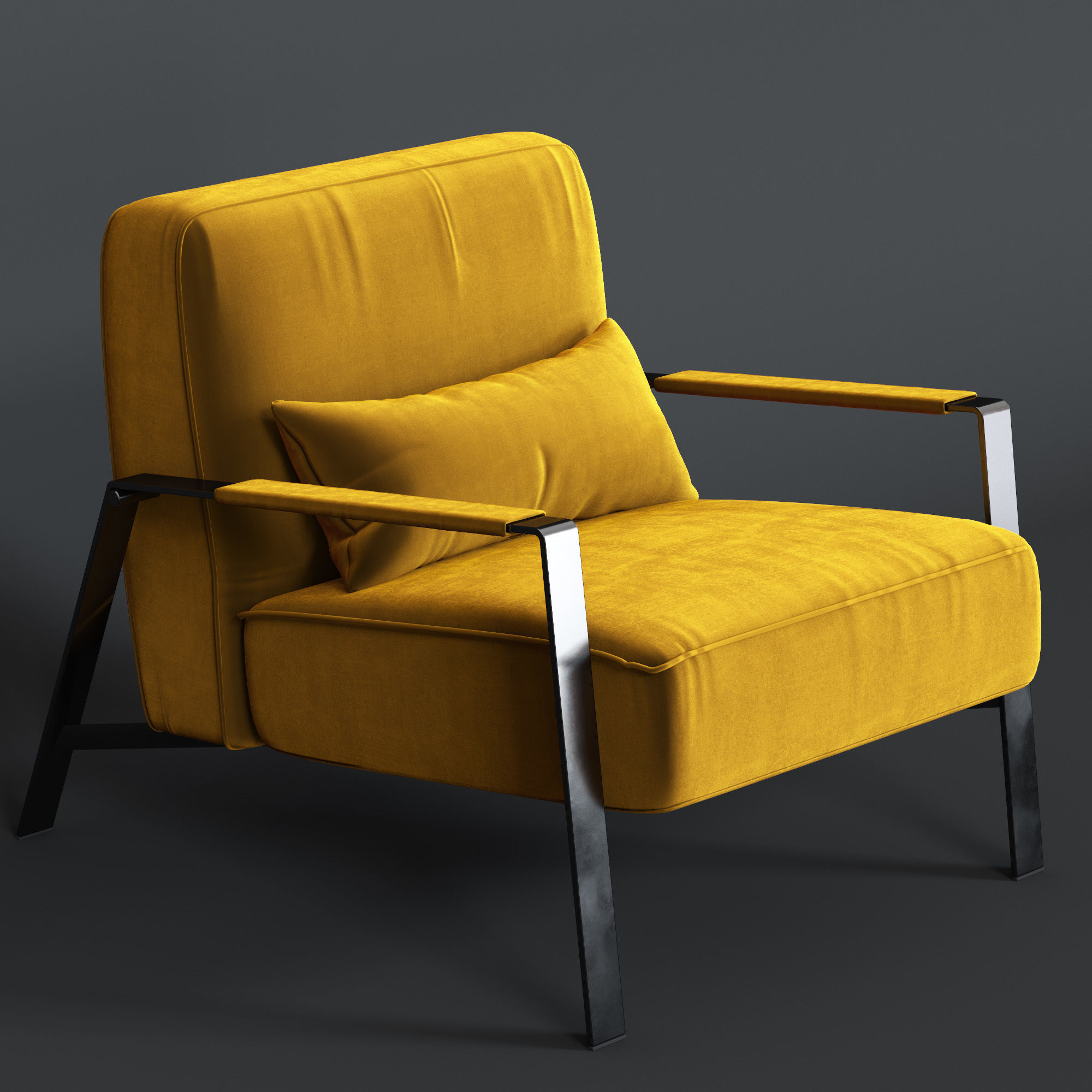 Nicoline Rho armchair 3D model_4