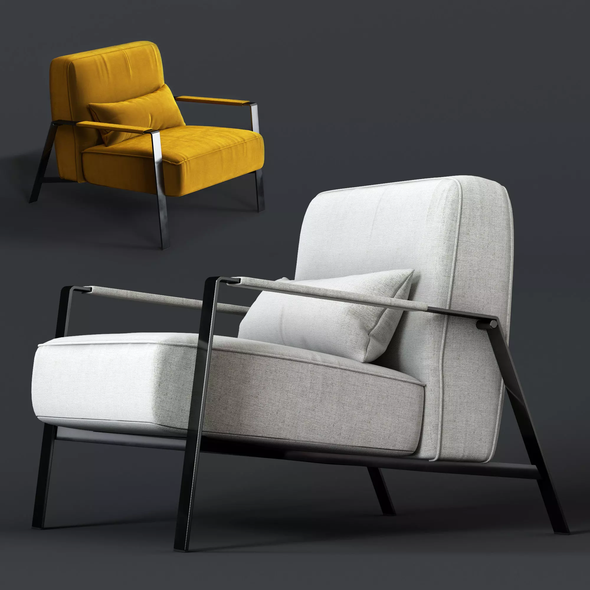 Nicoline Rho armchair 3D model_0