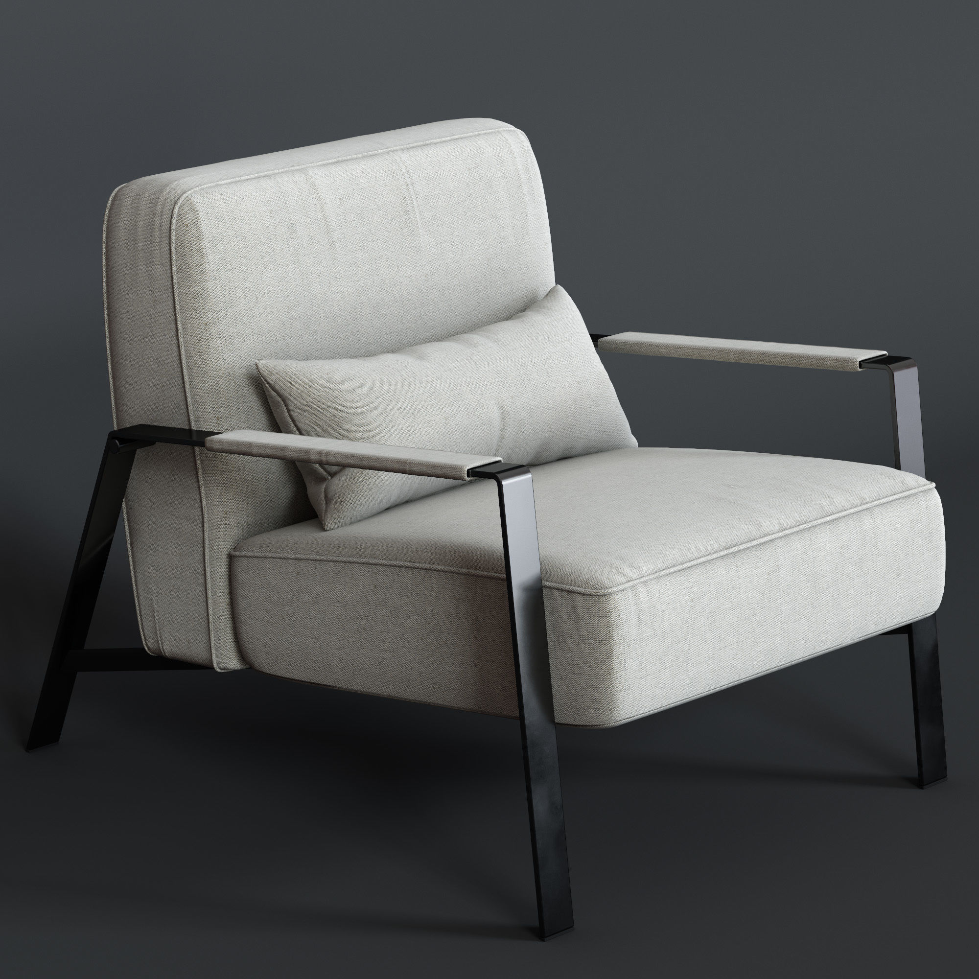Nicoline Rho armchair 3D model_1