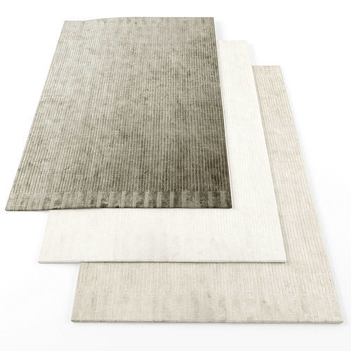 Rugs-405 three rugs Low-poly 3D model