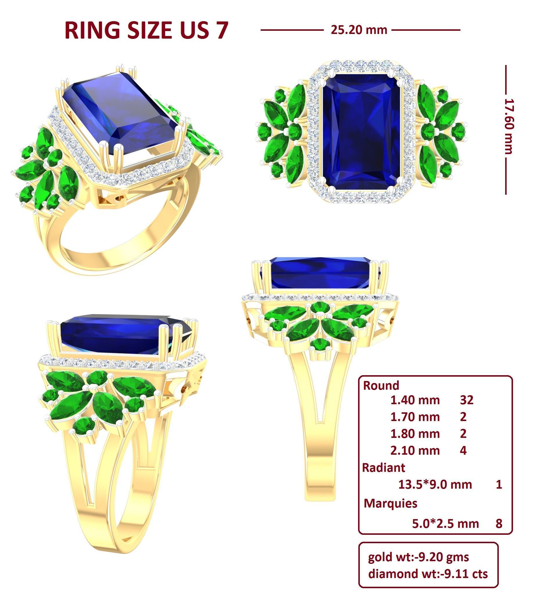 88 Women Ring Cad 3dm render details bulk collection  3D print model_14