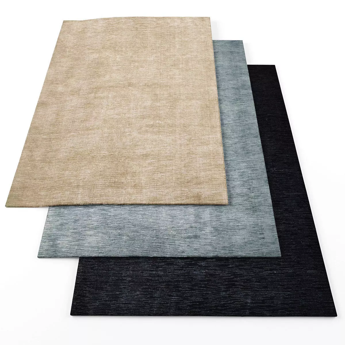 Rugs-411 three rugs Low-poly 3D model_0