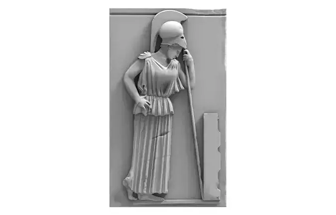 Mourning Athena bas-relief