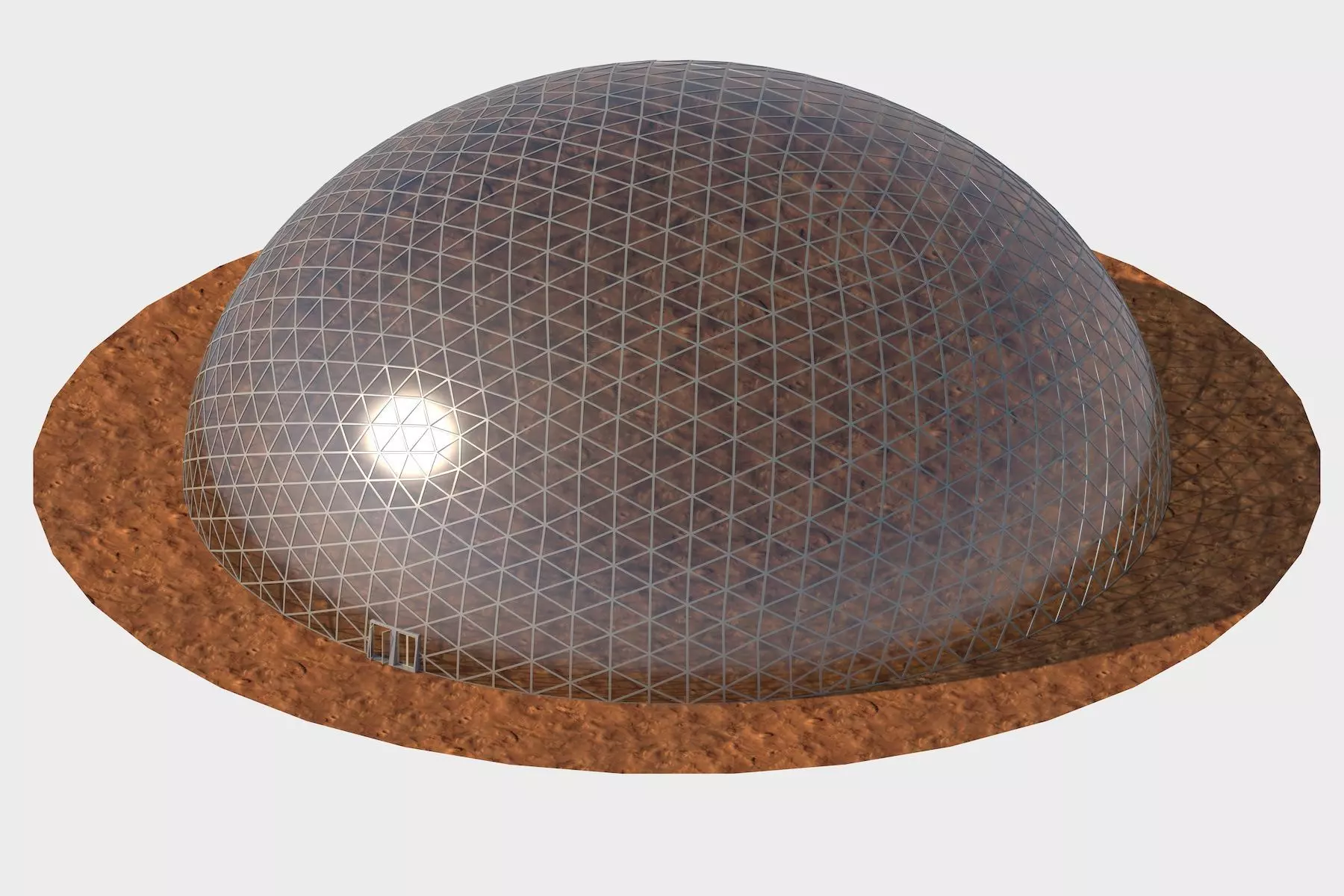 Geodesic dome 3D model_0