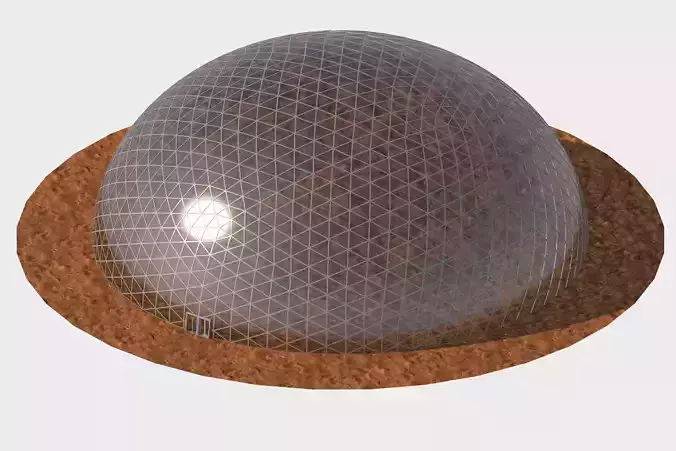 Geodesic dome 3D model